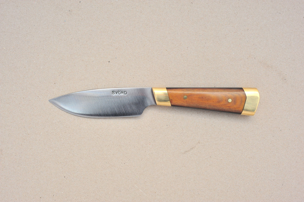 Double Micarta Drop point