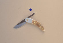 Load image into Gallery viewer, 3&quot; Peasant knives - Stag &amp; Aluminium

