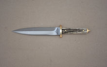 Load image into Gallery viewer, Stag Antler Double Edge Knife

