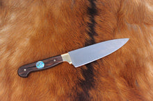 Load image into Gallery viewer, 6.5" French cooks Damascus Queen Ebony &amp; Paua
