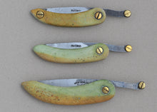 Load image into Gallery viewer, Peasant Knife 3&quot; NZ Greenstone Serpentine
