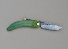Load image into Gallery viewer, Peasant Knife 3&quot; Serpentine Greenstone
